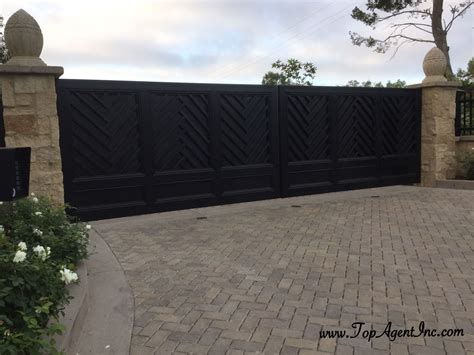 solid metal gates for fence